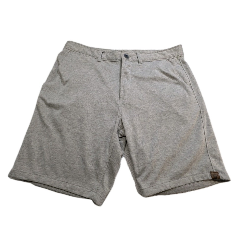Fundamental Coast Los Angeles Mens 35 Golf Travel Shorts Heather Oatmeal 9"